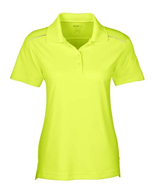 CORE365 Women's Radiant Performance Piqué Polo with Reflective Piping 78181R
