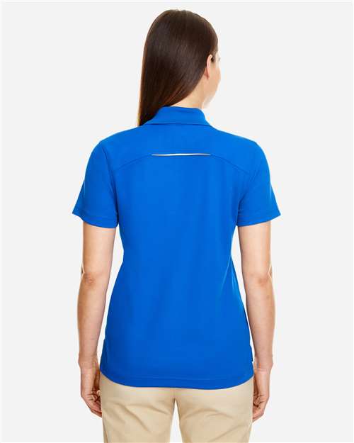 CORE365 Women's Radiant Performance Piqué Polo with Reflective Piping 78181R