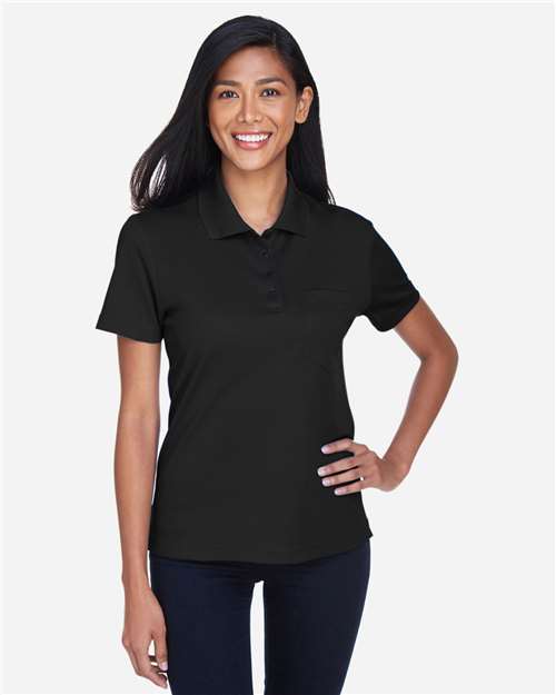 CORE365 Women's Origin Performance Piqué Polo with Pocket 78181P