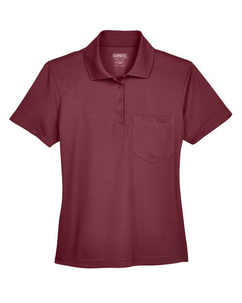 CORE365 Women's Origin Performance Piqué Polo with Pocket 78181P