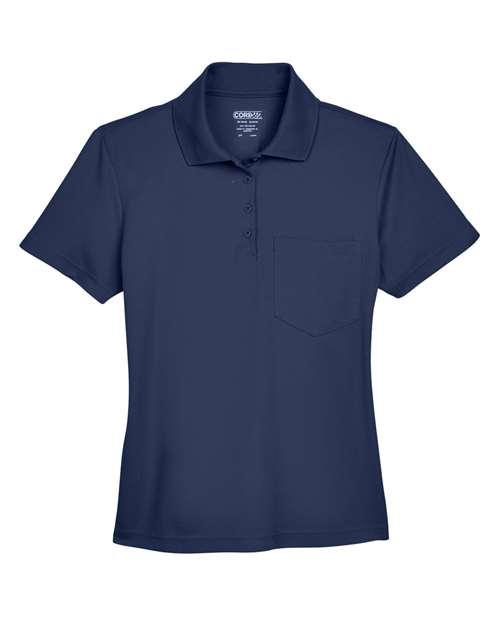 CORE365 Women's Origin Performance Piqué Polo with Pocket 78181P