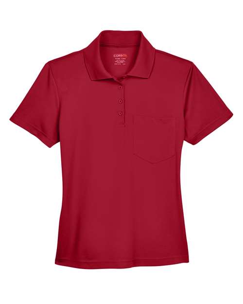CORE365 Women's Origin Performance Piqué Polo with Pocket 78181P