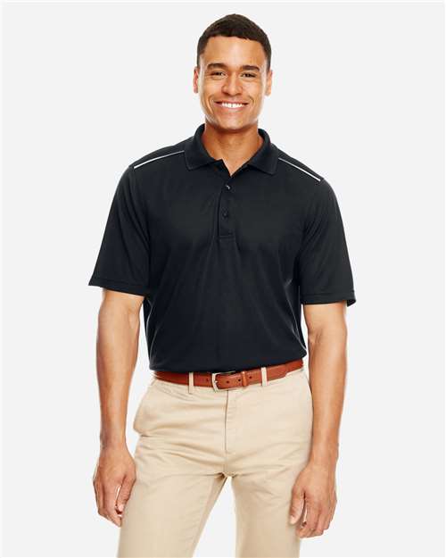 CORE365 Men's Radiant Performance Piqué Polo with Reflective Piping 88181R