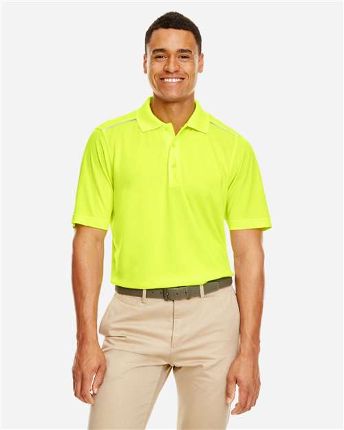 CORE365 Men's Radiant Performance Piqué Polo with Reflective Piping 88181R