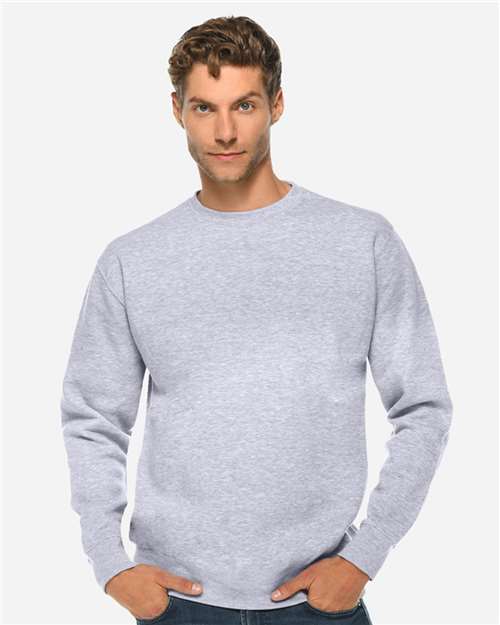 Lane Seven Unisex Premium Crewneck Sweatshirt LS14004 - Heather Grey
