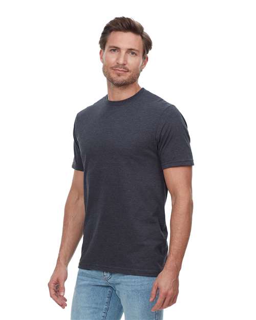 Threadfast Apparel Unisex Epic CVC T-Shirt T1001 - Heather Black