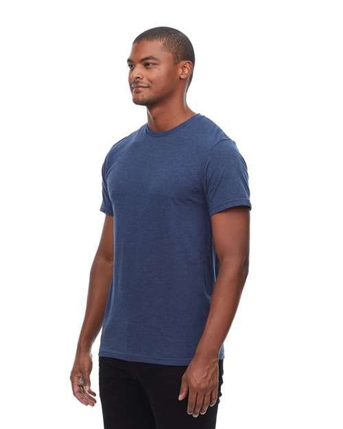 Threadfast Apparel Unisex Epic CVC T-Shirt T1001 - Heather Navy