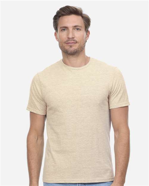 Threadfast Apparel Unisex Epic CVC T-Shirt T1001 - Heather Sand