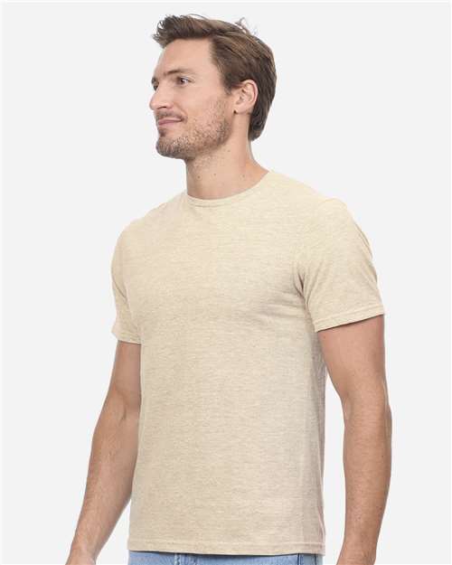 Threadfast Apparel Unisex Epic CVC T-Shirt T1001 - Heather Sand