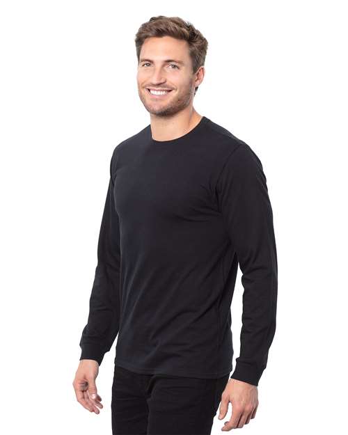Threadfast Apparel Unisex Epic Long Sleeve T-Shirt T3000 - Black