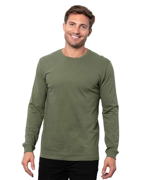 Threadfast Apparel Unisex Epic Long Sleeve T-Shirt T3000 - Military Green