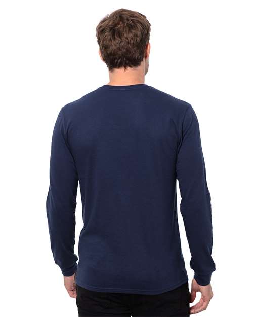Threadfast Apparel Unisex Epic Long Sleeve T-Shirt T3000 - Navy