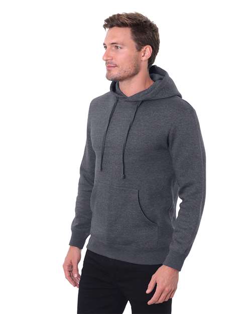 Threadfast Apparel Unisex Epic Fleece Pullover Hooded Sweatshirt T2000 - Heather Dark Grey