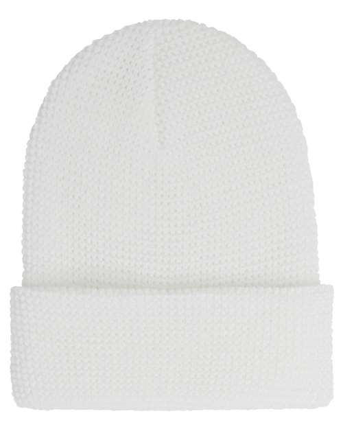 YP Classics Waffle Cuffed Beanie 2501KC
