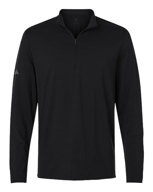 Adidas Men's Textured Stripe Quarter-Zip Pullover A708