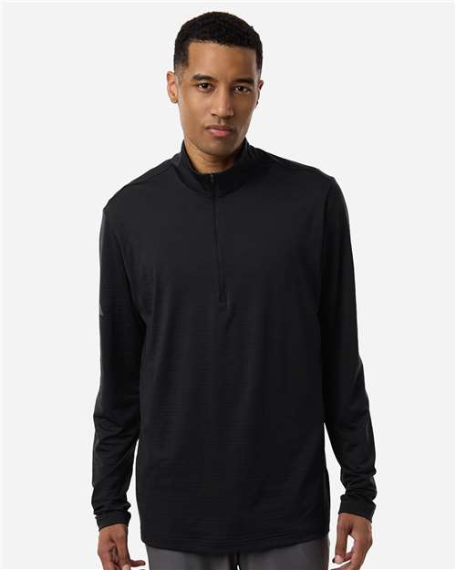 Adidas Men's Textured Stripe Quarter-Zip Pullover A708