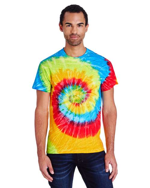 Colortone Unisex Multi-Color Tie-Dyed T-Shirt CD1000