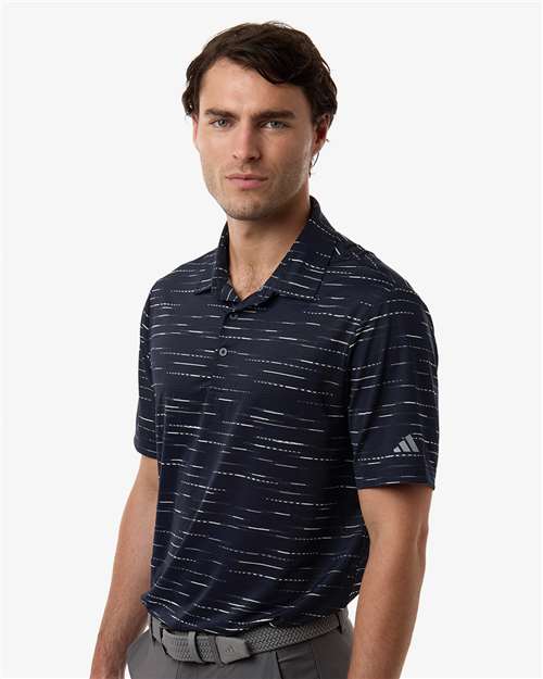 Adidas Men's Ultimate365 Mesh Glimmer Print Polo A2015
