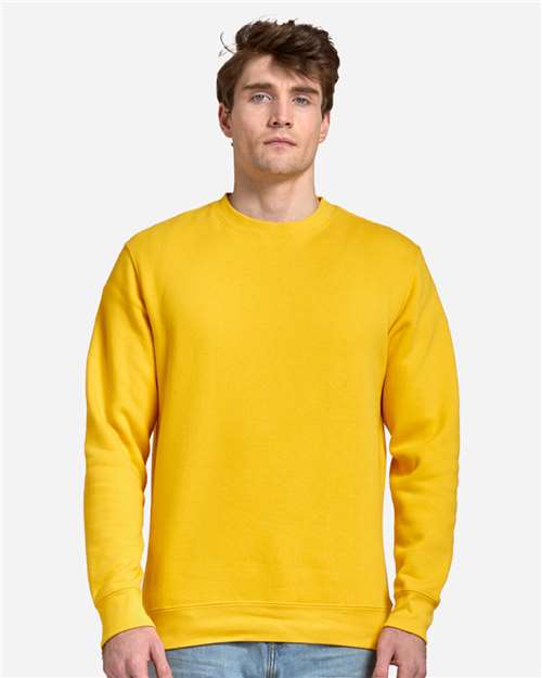 Lane Seven Unisex Premium Crewneck Sweatshirt LS14004 - Lemon