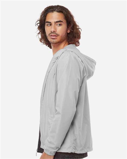 Independent Trading Co. Men's Lightweight Windbreaker Full-Zip Jacket EXP54LWZ - Smoke