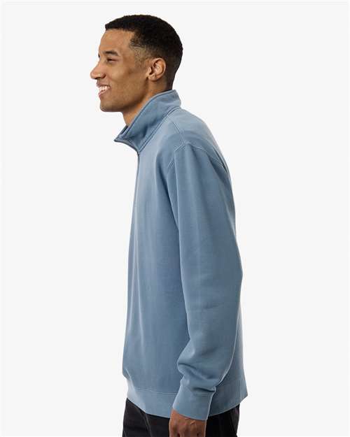 Independent Trading Co. Unisex Pigment-Dyed Quarter-Zip Pullover PRM4600QZ
