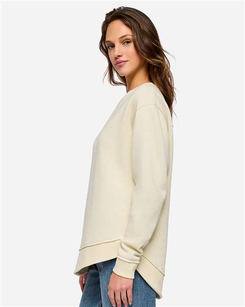 LAT Women's Weekend Fleece Crewneck Sweatshirt 3525