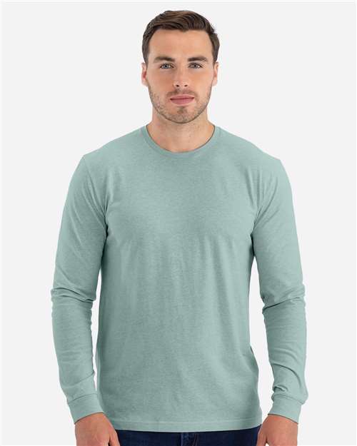 Next Level Unisex CVC Long Sleeve T-Shirt 6211 - Heather Seafoam