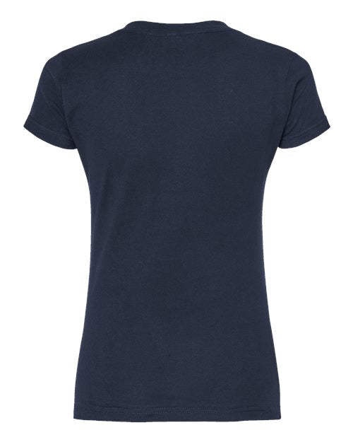 Tultex Women's Fine Jersey V-Neck T-Shirt 214