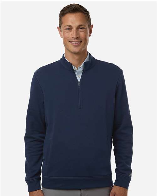 Adidas Men's Elevated Fleece Quarter-Zip Pullover A721
