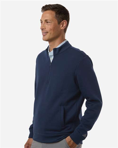 Adidas Men's Elevated Fleece Quarter-Zip Pullover A721