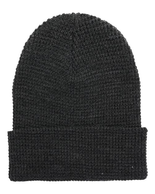 YP Classics Waffle Cuffed Knit Beanie 2501K