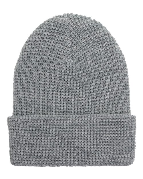 YP Classics Waffle Cuffed Knit Beanie 2501K