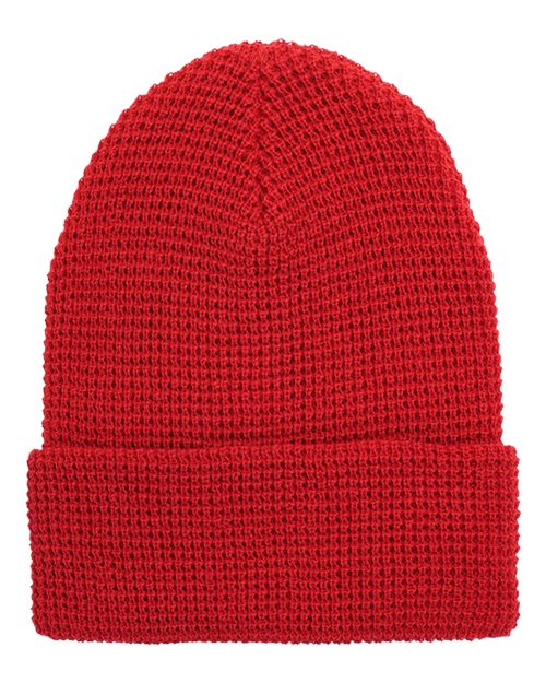 YP Classics Waffle Cuffed Knit Beanie 2501K
