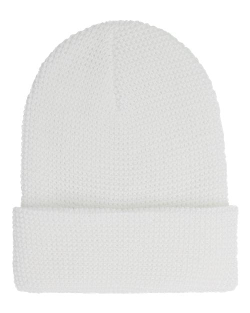 YP Classics Waffle Cuffed Knit Beanie 2501K