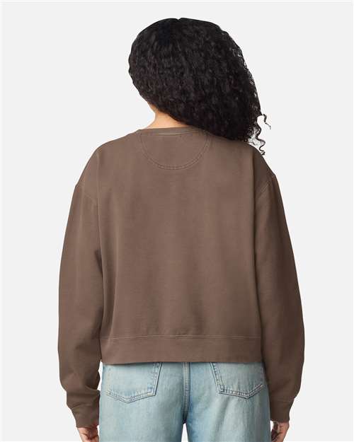 Comfort Colors Women's Garment-Dyed Mid-Length Crewneck Sweatshirt 1566L