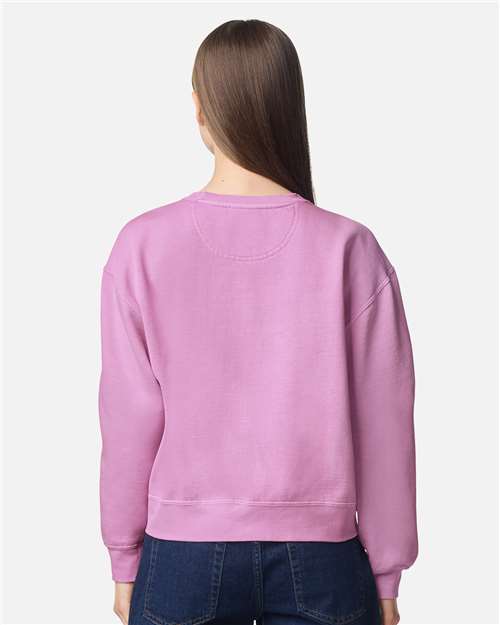 Comfort Colors Women's Garment-Dyed Mid-Length Crewneck Sweatshirt 1566L