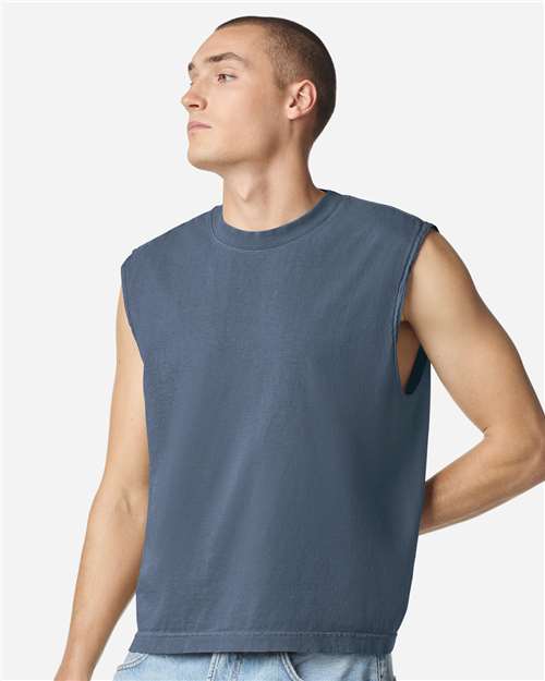 American Apparel Unisex Heavyweight Cotton Garment-Dyed Mid-Length Muscle Tee 207GD