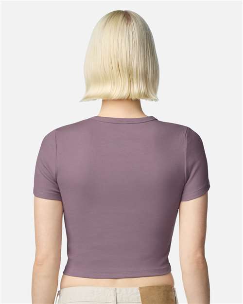 American Apparel Women's Baby Rib Cropped Tee BR210