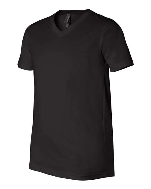 BELLA + CANVAS Unisex Jersey V-Neck Tee 3005 - Black