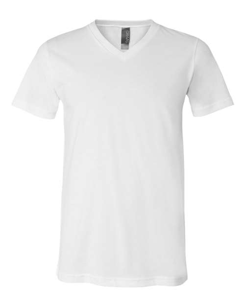 BELLA + CANVAS Unisex Jersey V-Neck Tee 3005 - White