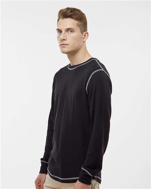 J. America Men's Vintage Thermal Long Sleeve T-Shirt 8238