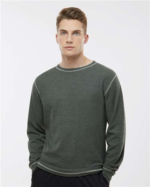 J. America Men's Vintage Thermal Long Sleeve T-Shirt 8238