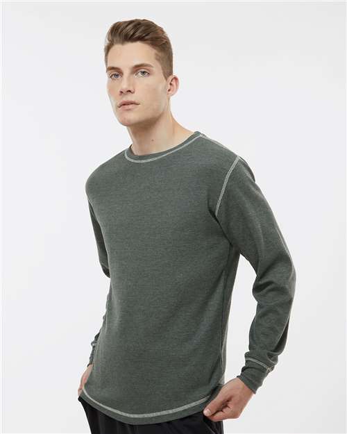 J. America Men's Vintage Thermal Long Sleeve T-Shirt 8238