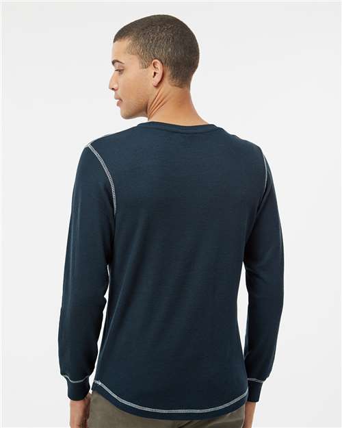 J. America Men's Vintage Thermal Long Sleeve T-Shirt 8238