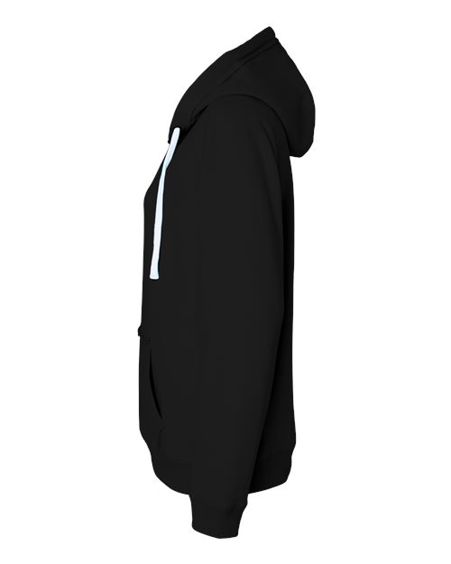 J. America Women's Sueded V-Neck Hooded Sweatshirt 8836