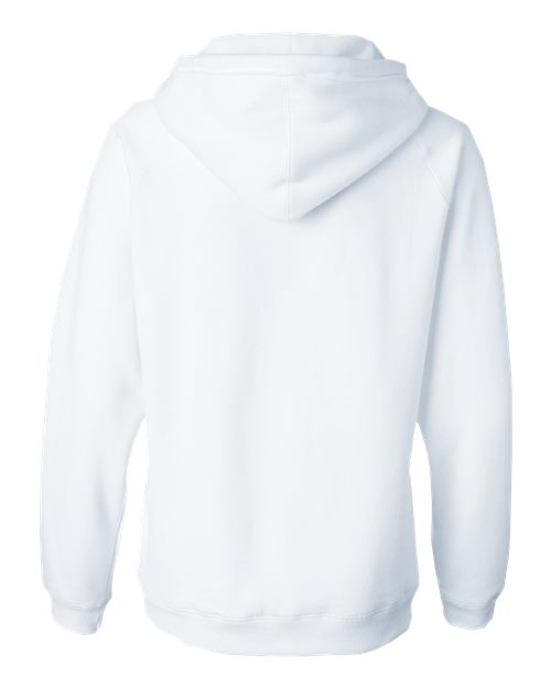 J. America Women's Sueded V-Neck Hooded Sweatshirt 8836