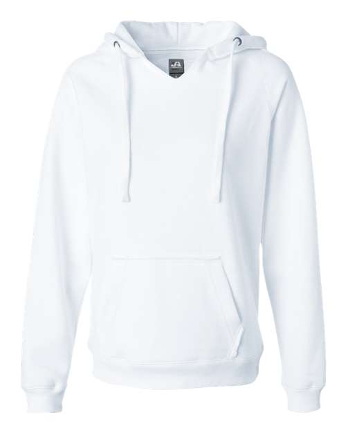 J. America Women's Sueded V-Neck Hooded Sweatshirt 8836