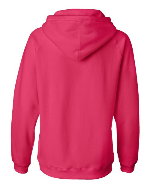 J. America Women's Sueded V-Neck Hooded Sweatshirt 8836