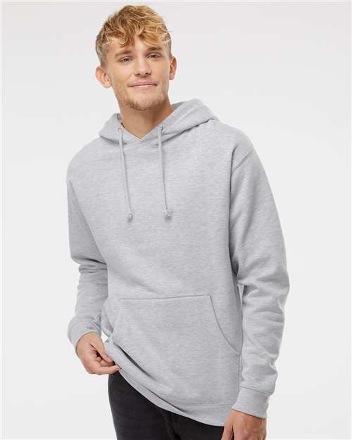 Independent Trading Co. Unisex Heavyweight Hooded Sweatshirt IND4000 - Grey Heather