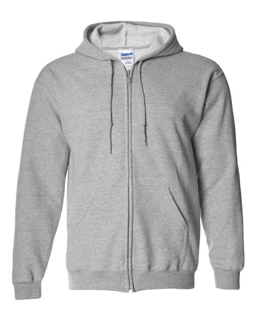 Gildan Unisex Heavy Blend™ Full-Zip Hooded Sweatshirt 18600 - Sport Grey